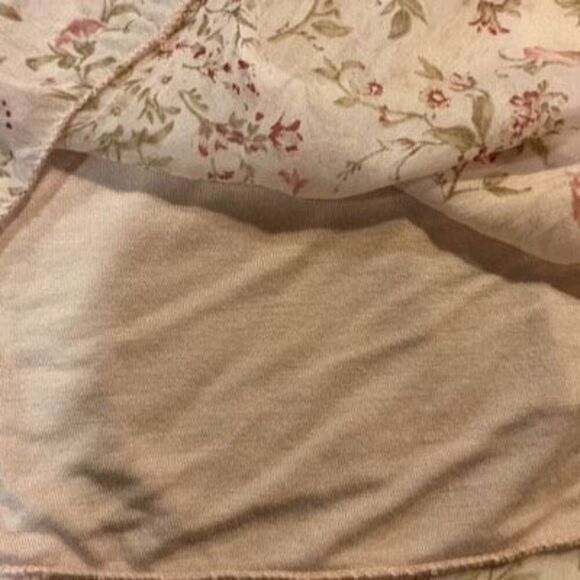 GIUSY 100% Silk Romantic Flowy Top Stretch Lined Made in Italy Cottagecore - Picture 5 of 9